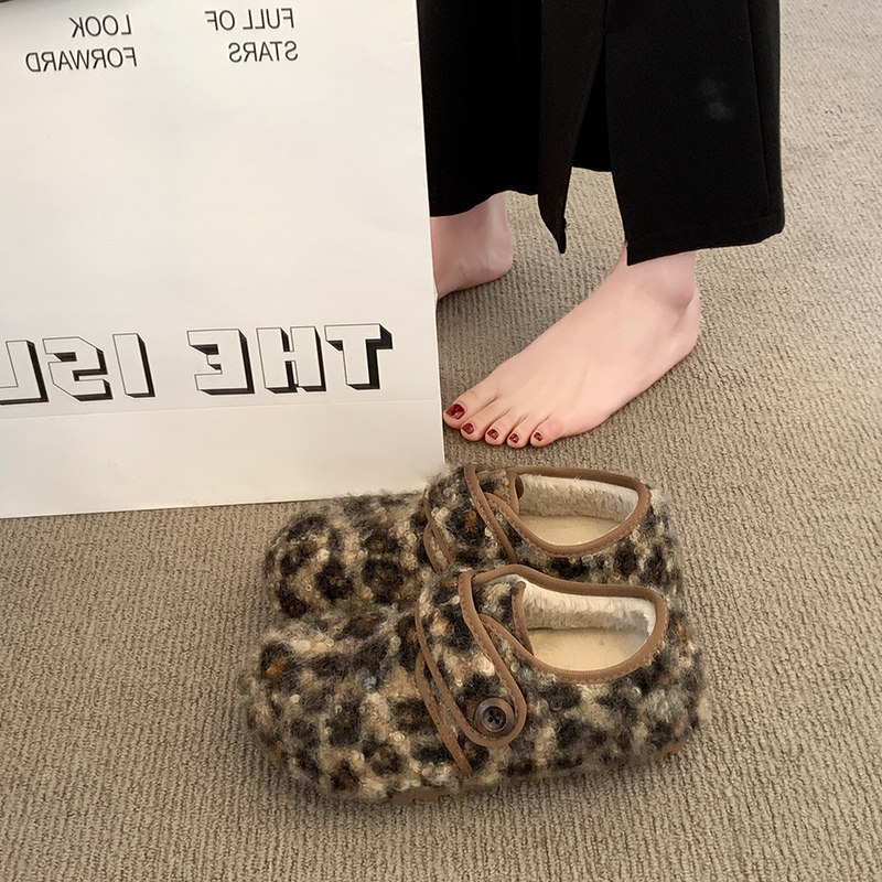 网红毛毛勃肯鞋女2025冬季新款加绒保暖棉鞋休闲魔术贴学生雪地靴,淘宝优惠券,粉丝福利购,淘宝优惠卷