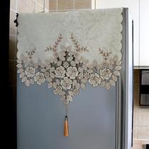 Refrigerator towel Gaibu American-style European-style open door single Double door Home Embroidery Flowers Hollowed-out Cloth Art Dust Cover