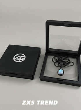 ZXS复古渐变晶石项链小众高级感