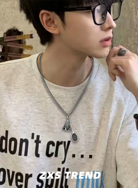 复古风百搭「一起打球吧」项链