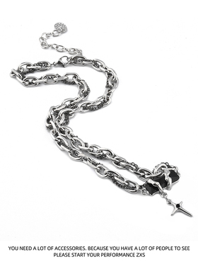 冷淡风禁锢黑曜石项链