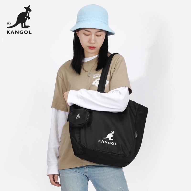 kangol官方正品2021新款抽绳健身包 kangol女士包袋