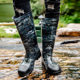 迷彩高档雨鞋男款高筒防滑钓鱼鞋雨靴防水鞋水靴工作胶鞋洗车套鞋