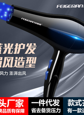 电吹风机家用蓝光大功率家庭商用理发店发廊冷热风吹风筒