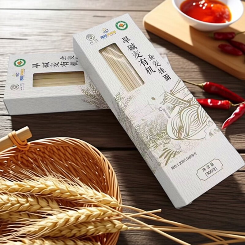 有机认证石磨全麦面条挂面无加盐 黄骅旱碱地冬小麦种植 本真原味