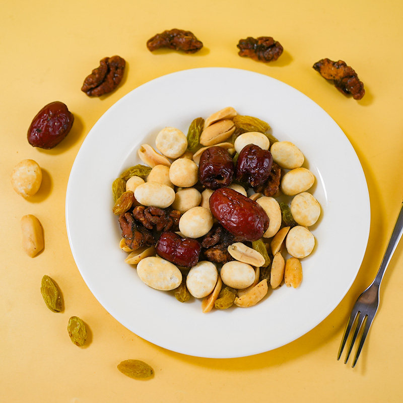 甘源缤纷枣仁核桃混合坚果综合果仁小包装豆果水果干零食小吃年货