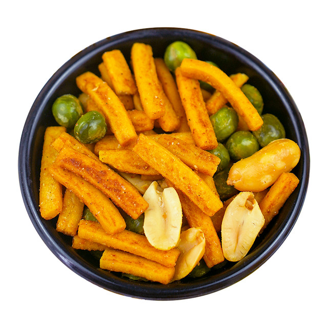 Ganyuan shrimp crackers, bean and fruit shrimp flavor barbecue flavor small package