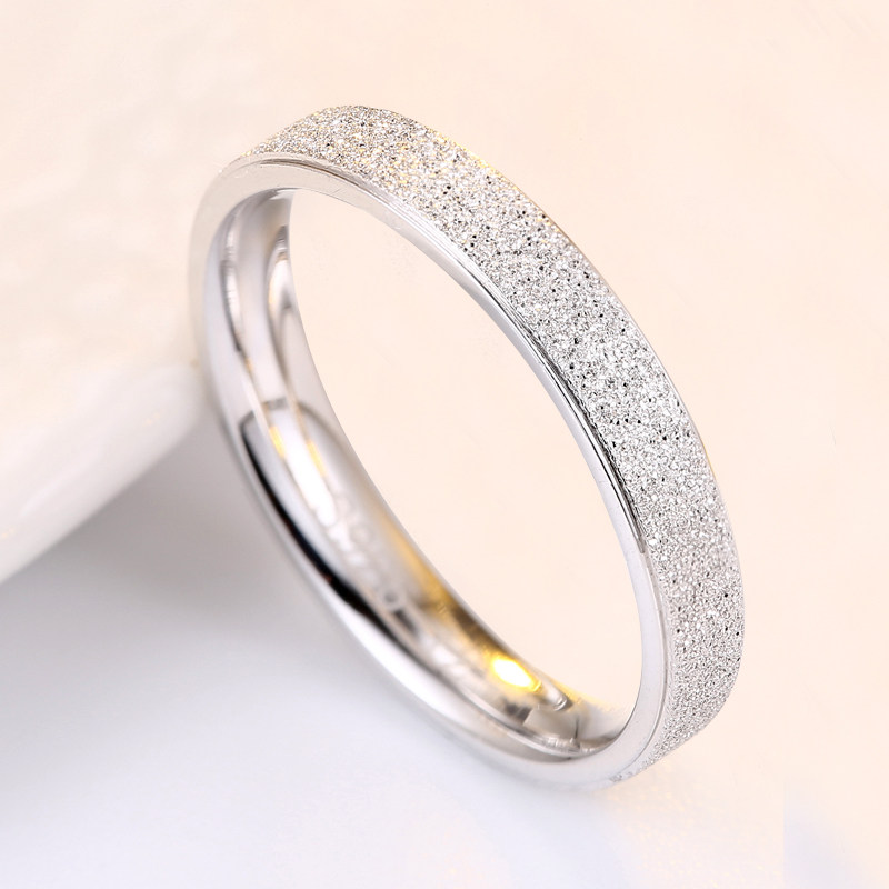 999情侣简约一对情侣款纯银戒指 银宴戒指/指环