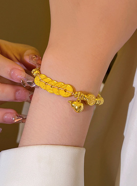 中古vingate铜钱盘缠葫芦手链女轻奢小众新中式国潮手串手饰品