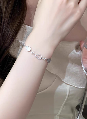 新款爆闪镶钻葫芦手链女轻奢小众精致高级感时尚个性气质配饰饰品