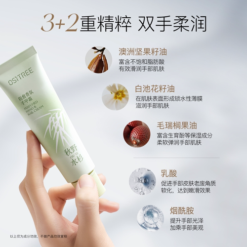 柳丝木护手霜补水保湿不粘腻舒缓秋冬防干裂手膜留香手甲霜补贴 - 图1