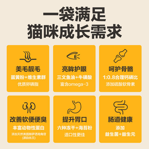 网易严选猫粮成猫全价幼猫冻干六拼冻干鲜肉网易天成美毛护肠胃 - 图2