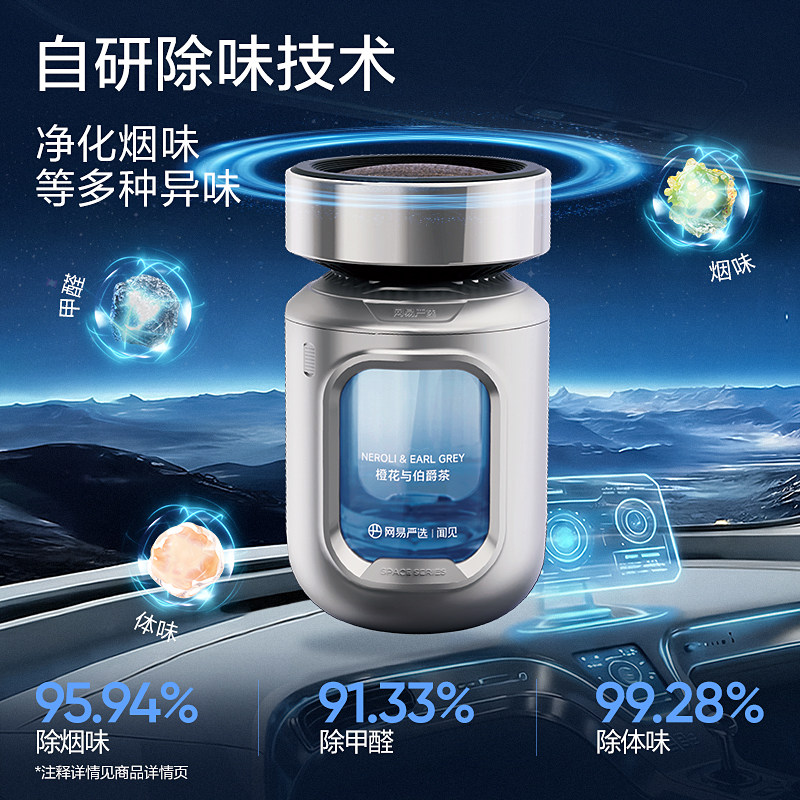 【叨叨傅亲荐】网易严选车载香薰太空舱汽车香水香氛高级车用摆件