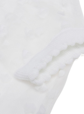 Dr.Martens马丁博士Short Heart Mesh Socks时尚白色高筒袜长袜
