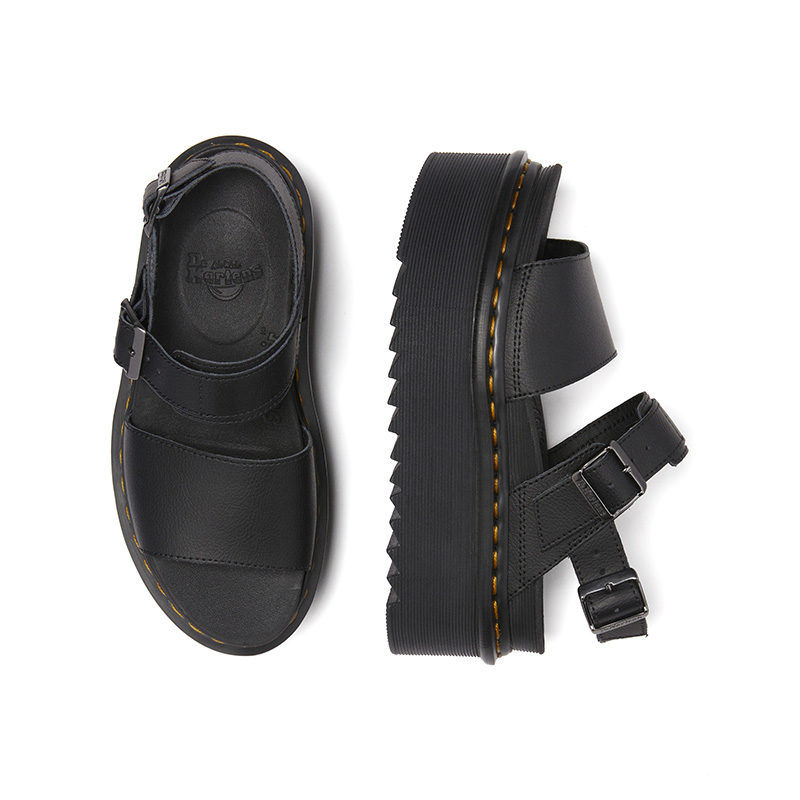 Dr.Martens马丁博士Voss Quad2025新款增高小厚底松糕鞋露趾凉鞋 - 图3