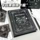 Black and white butterfly hard shell card book ins high appearance and beautiful