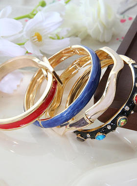 景泰蓝中国珐琅手镯滴油宫廷镯子