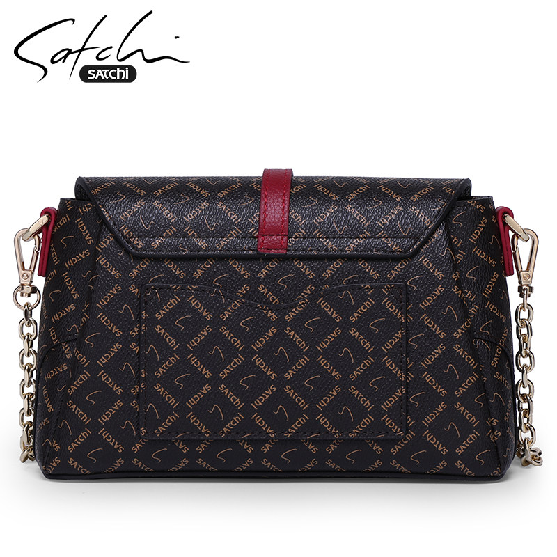 沙驰专柜正品新款女士轻便单肩包 satchi沙驰树彩女士包袋