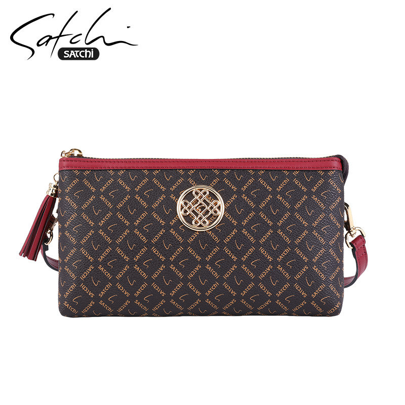 沙驰女包新款包包时尚百搭质感单肩包女式百搭斜挎包女小方包潮流,淘宝优惠券,粉丝福利购,淘宝优惠卷