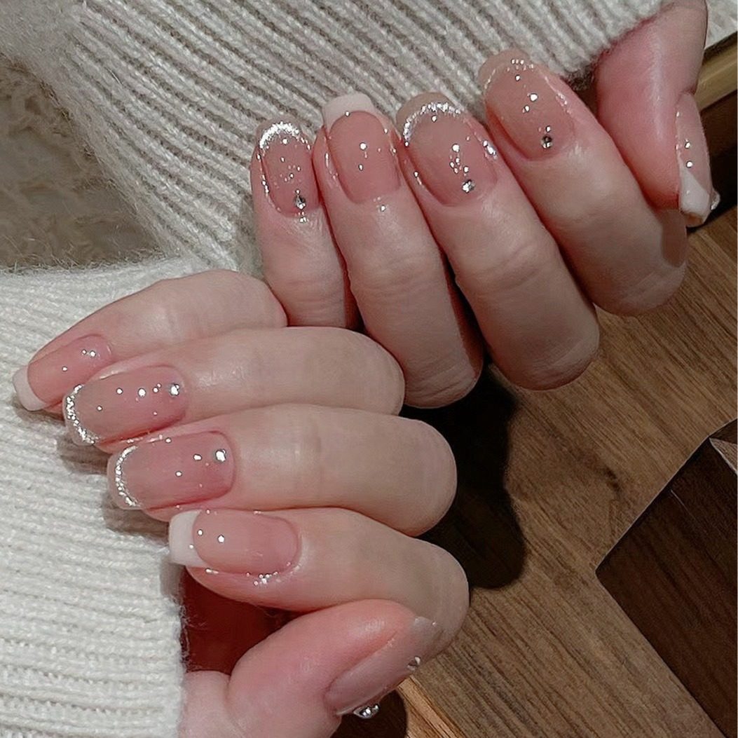 法式猫眼气质显白短款纯手工穿戴甲成品美甲甲片假指甲可拆卸,淘宝优惠券,粉丝福利购,淘宝优惠卷