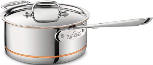 美国代购All-Clad Copper Core  Sauce Pan5层复合不锈钢铜芯汤锅 - 图2