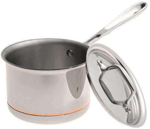 美国代购All-Clad Copper Core  Sauce Pan5层复合不锈钢铜芯汤锅 - 图0