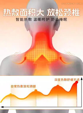 荞麦热敷枕头护颈椎助睡眠家用电加热三角连体枕睡觉专用艾草枕