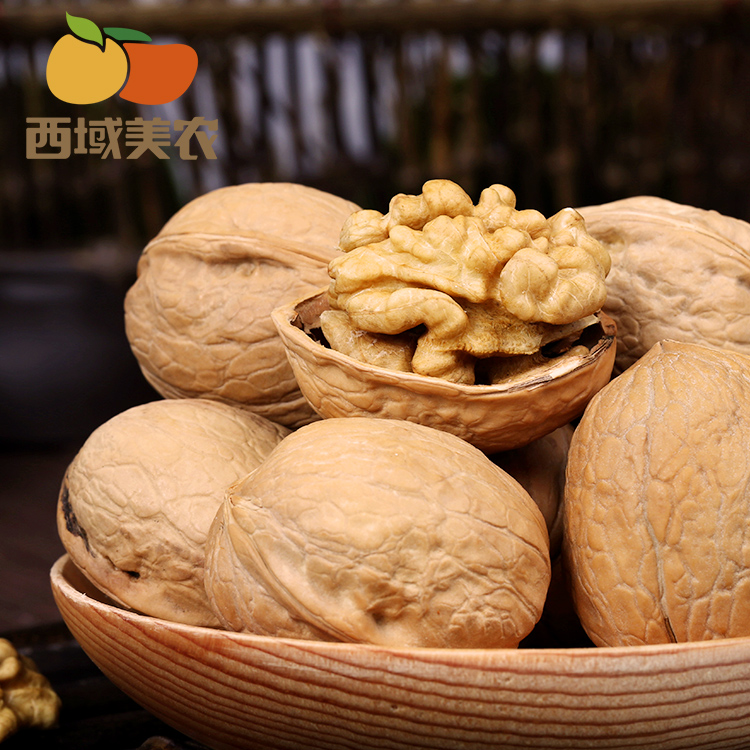 西域美农阿克苏185纸皮核桃500g/1.5kg*1箱无漂白新疆核桃特产 - 图3