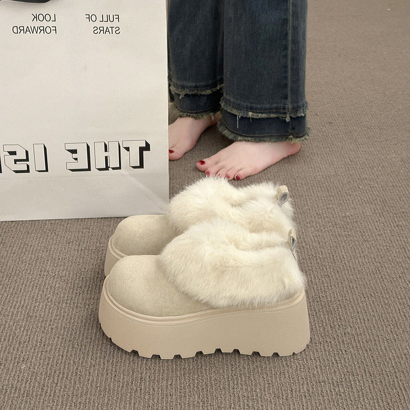 英伦风气质厚底增高深口单鞋女2025新款女冬季加绒加厚爆款勃肯鞋,淘宝优惠券,粉丝福利购,淘宝优惠卷