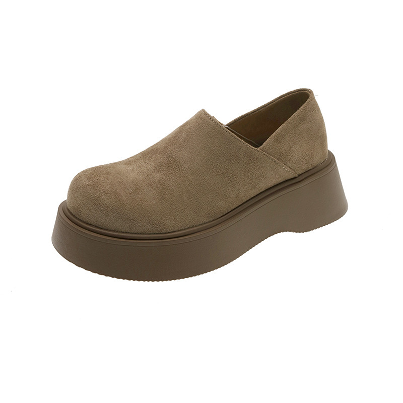 复古法式厚底增高深口单鞋女2026新款春秋季超火配裙子坡跟勃肯鞋,淘宝优惠券,粉丝福利购,淘宝优惠卷