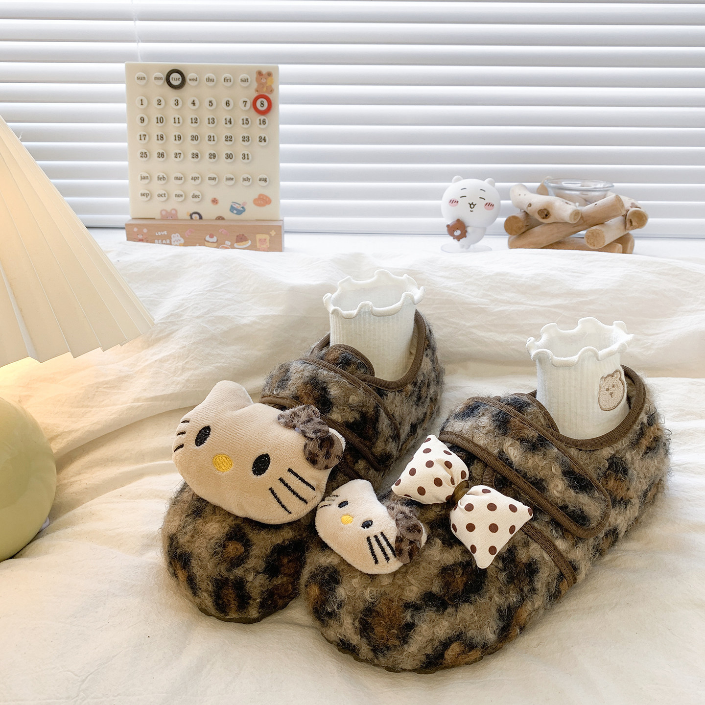 冬季新款平底加绒卡通棉鞋女家居保暖棉鞋女百搭勃肯鞋女懒人鞋女,淘宝优惠券,粉丝福利购,淘宝优惠卷