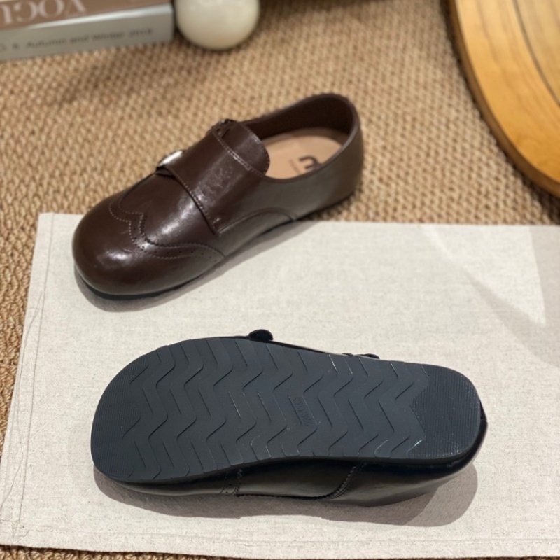 英伦风布洛克玛丽珍鞋女2026春季爆款皮带扣平底单鞋复古勃肯鞋女,淘宝优惠券,粉丝福利购,淘宝优惠卷