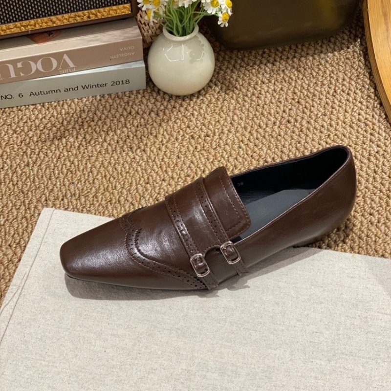 2026春季爆款英伦风方头深口单鞋女低跟粗跟皮带扣一脚蹬乐福鞋女,淘宝优惠券,粉丝福利购,淘宝优惠卷