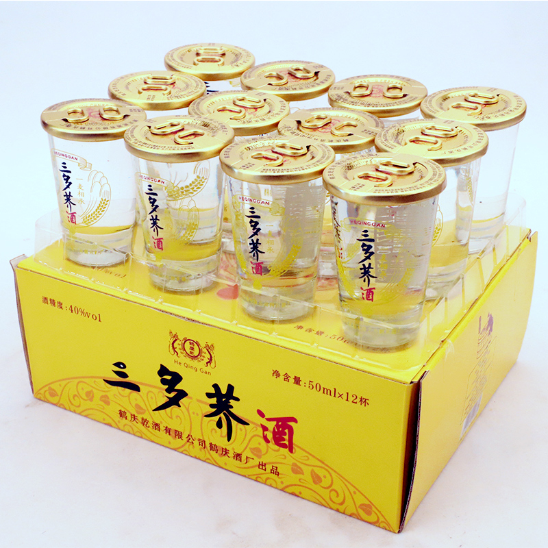 鹤庆乾三多荞酒50ml*12杯整箱 40度云南大理小曲清香型白酒聚餐 - 图2