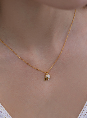 小众冰淇淋项链少女夏天锁骨链