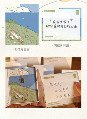 法式复古相框项链女生礼物不掉色