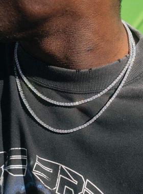 欧美简约风网球3-4-5mm项链