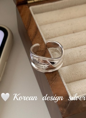 SASA银韩国ins博主戒指/指环