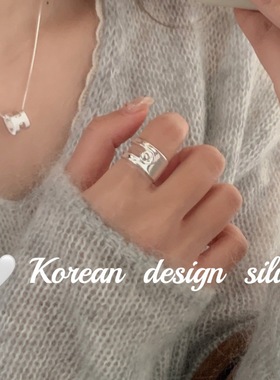 SASA银日韩韩国东大戒指/指环