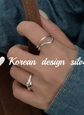 SASA银韩版简约ins戒指/指环