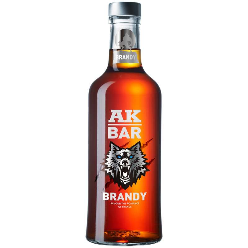 白蘭地酒brandy雞尾酒基酒700ml阿卡47酒調酒用的酒AKBAR國產洋酒