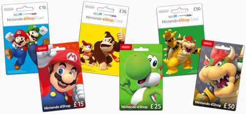 NS英国任天堂卡 英服eshop充值卡Switch点卡15 25 50英镑WiiU 3DS - 图0