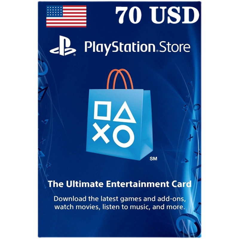 USD70 PlayStation Store Gift Card SONY美服PSN充值点卡PS4/PS5 - 图3