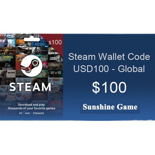 美国steam钱包充值点卡100美金 steam wallet gift card USD 100 - 图0