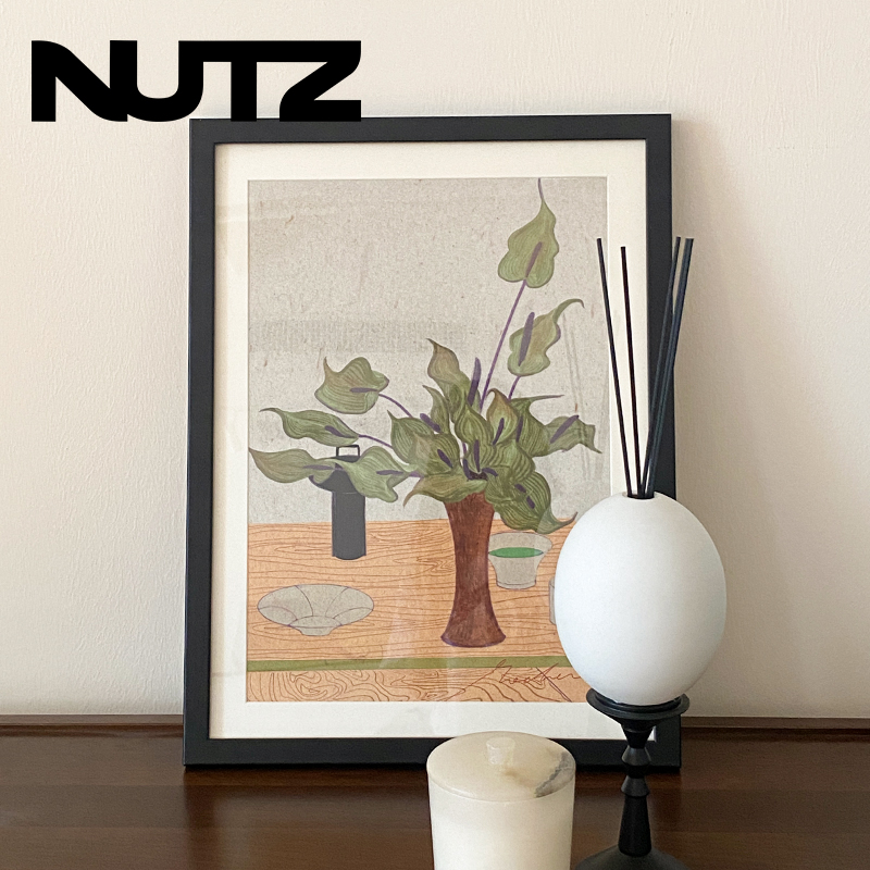 NUTZ MoChen原创装饰画插画黑框彩色静物装裱客厅陈列挂画背景 - 图2