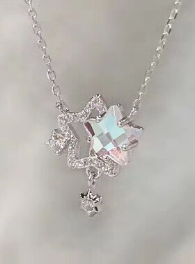 6件套】幻彩星星项链2023新款轻奢小众感锁骨链夏天女