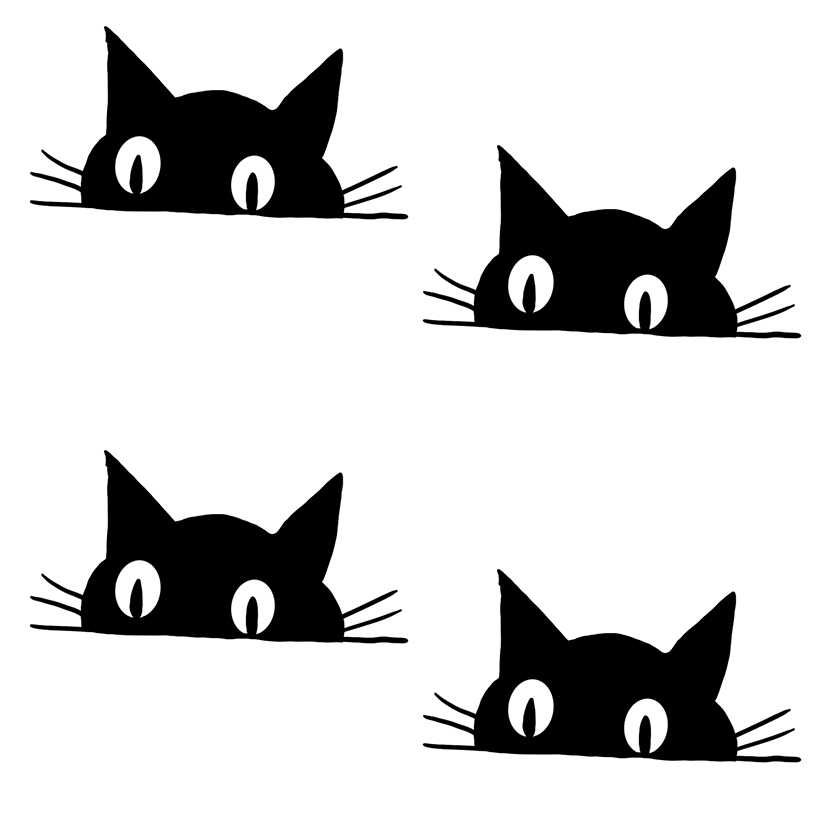 3张 可爱猫咪仿真防水手腕手臂草本纹身贴ins简约小红书同款卡通 - 图3