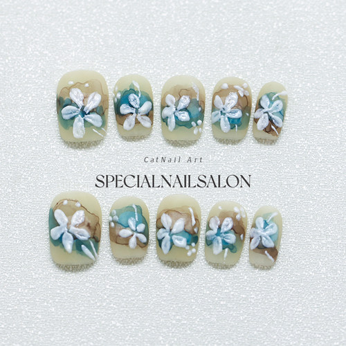 【孤品特惠】纯手工穿戴甲 美甲 断码 清仓 秋冬 春夏 指甲贴片 - 图3