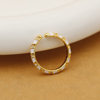 European and American temperament white thread drip oil ring for women ins