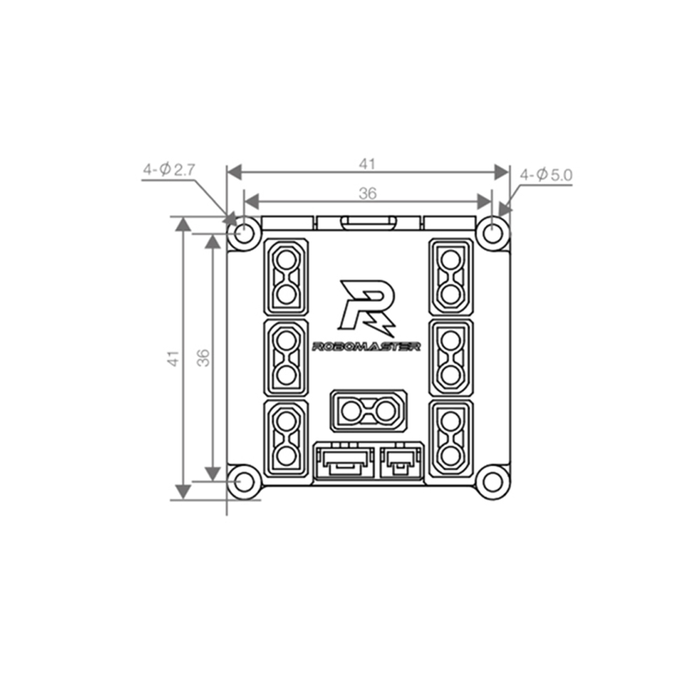 RoboMaster中心板2开发板C扩展板大电流CAN通信7口XT30原厂授权 - 图1